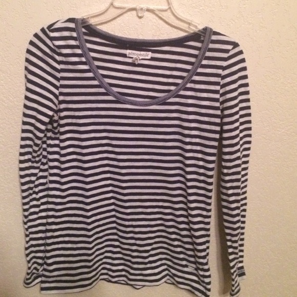 Aeropostale striped long sleeve tee