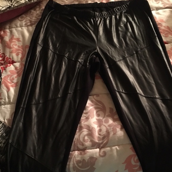 Torrid leather look leggings