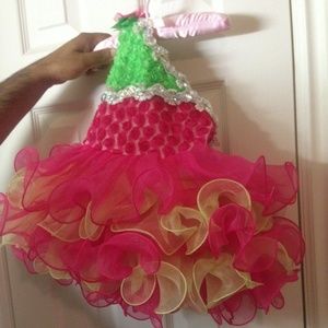 Birthday dress fir baby girl -almost new