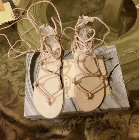 Jeffrey Campbell suede gladiator sandal
