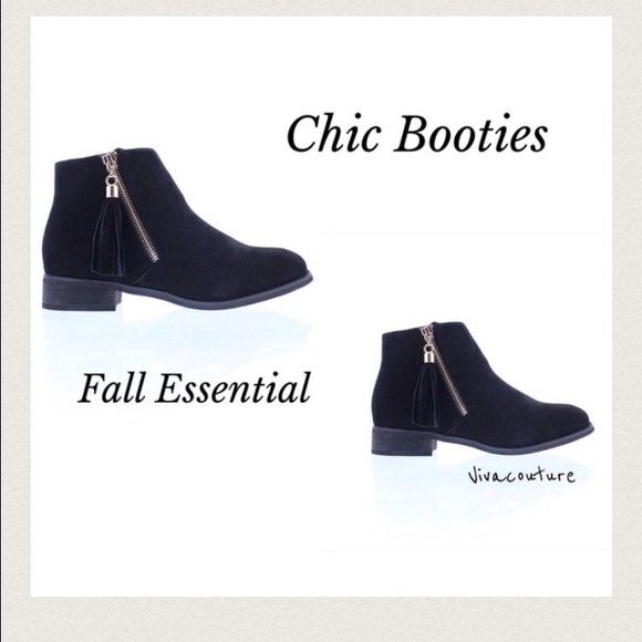 New Fabulous Black Fringe Bootie - Picture 4 of 4