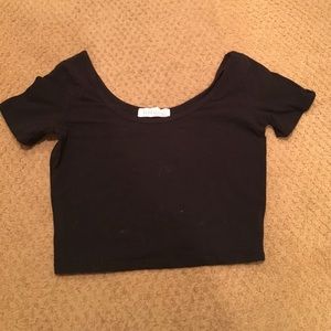 black crop top