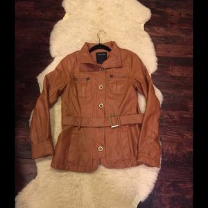 Therapy faux leather jacket