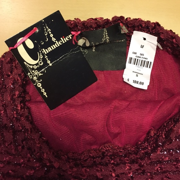 Chandelier Shimmer Mini Skirt - Picture 2 of 4