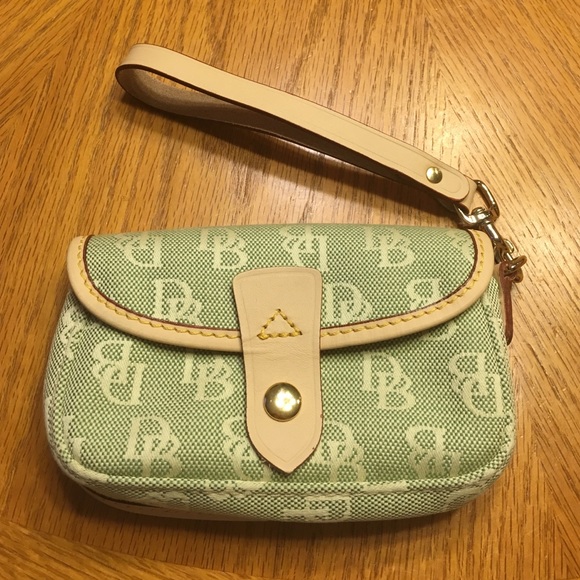 Green Dooney & Burke Wristlet