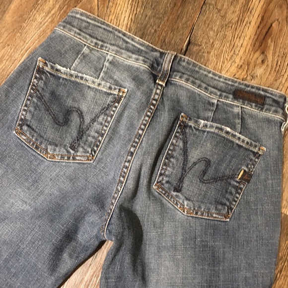 Citizens of Humanity Low Waist Wide Leg Jeans