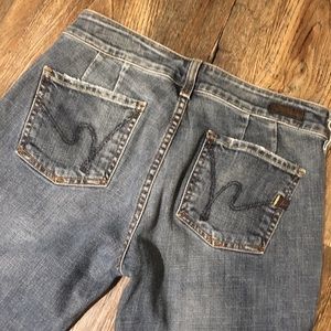 Citizens of Humanity Low Waist Wide Leg Jeans