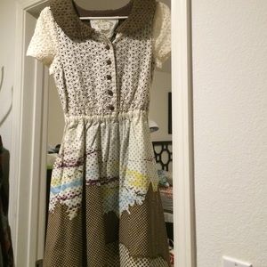 Knitted doce eyelet dress xs NWOT Modcloth