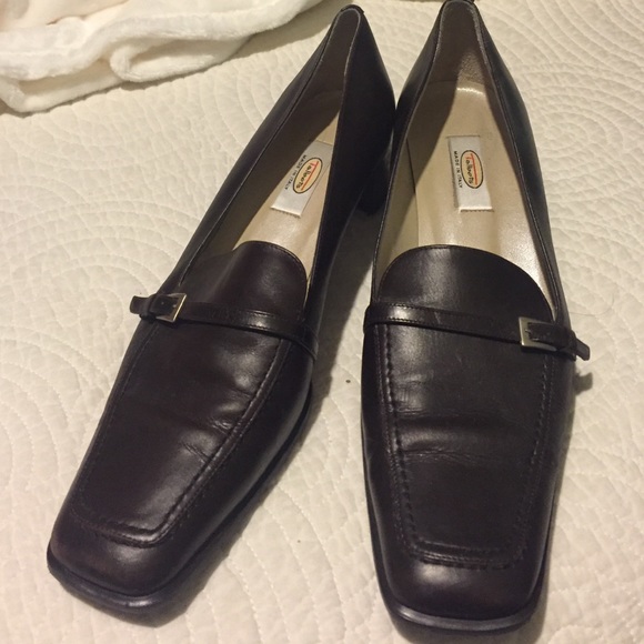 Brown heeled shoes from Talbots