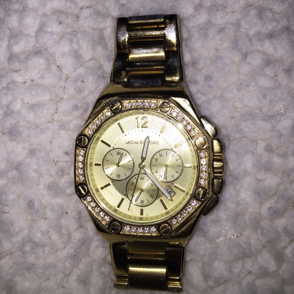 Authentic Michael Kors Gold Stainless Steel Watch - Picture 1 of 4