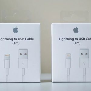 (2) Apple iPhone USB charger new genuine sealed