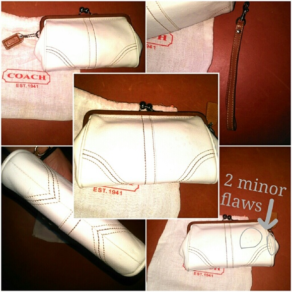 Coach Winter-White Wristlet/Clutch