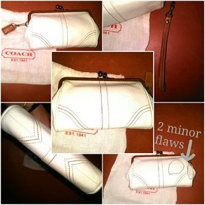 Coach Winter-White Wristlet/Clutch