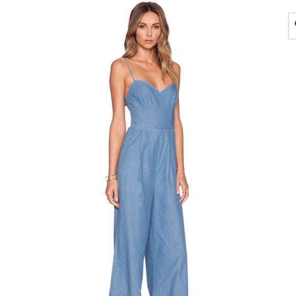 Lovers + Friends denim jumpsuit