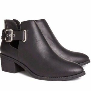 Black ankle boots
