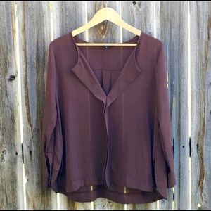 Flowy Cocoa Blouse