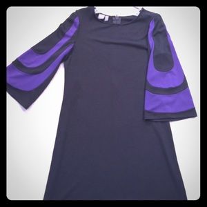 MUSE black/purple full sleeve back large zipper