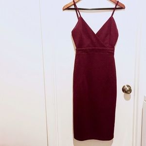 Urban Outfitters Maroon Bodycon Dress XS