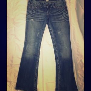 Silver Pioneer Boot Cut Low Rise W29 x L32 jeans