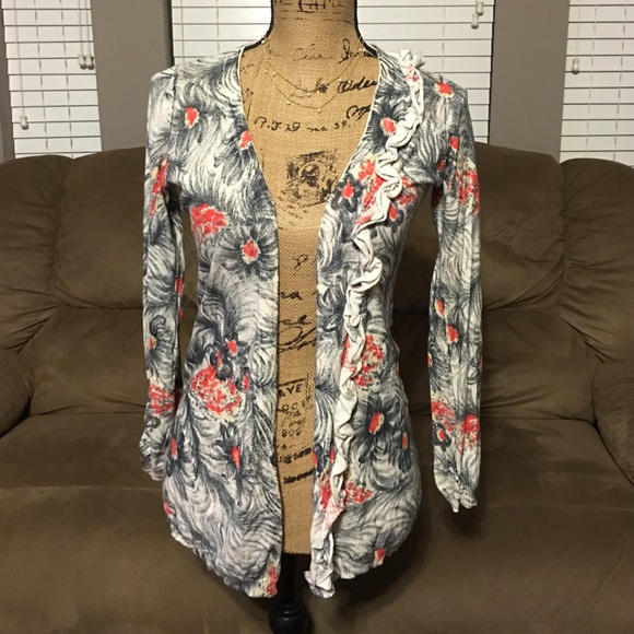 Anthro Sparrow Cover Up Cardigan