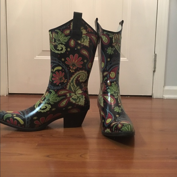 Cowgirl rain boots