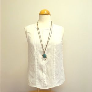 Pleated Silk Charter Club Blouse Size