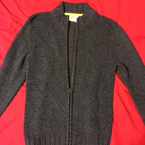 Crazy 8, boy's zippered sweater, dark gray