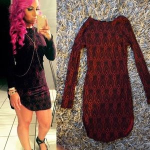 Long Sleeve Lace Mini