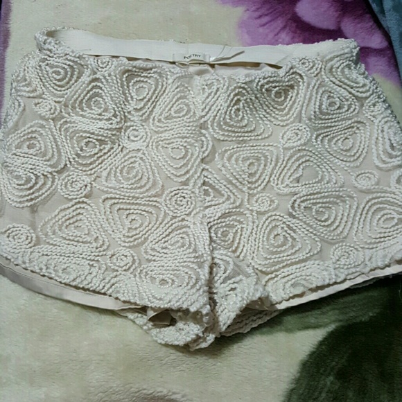 Beige Knit Short