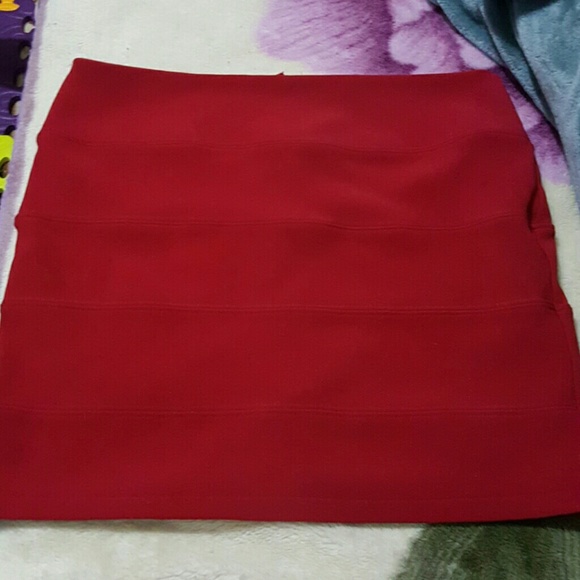 Red Pencil Skirt