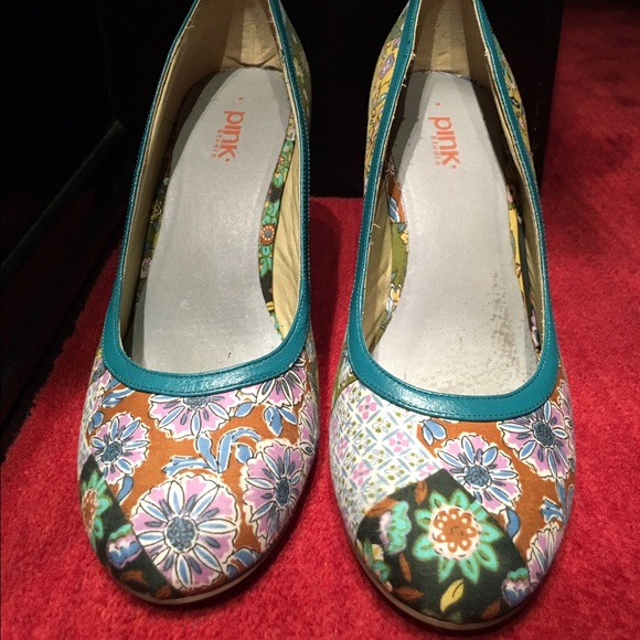 Pink Studio Pattern Pumps