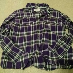 Aeropostale size L button down flannel shirt