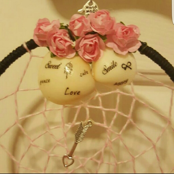 Pink & Black Seashell DreamCatcher