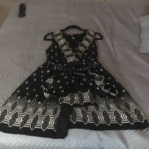 Anna Sui for Target black and white floral dress