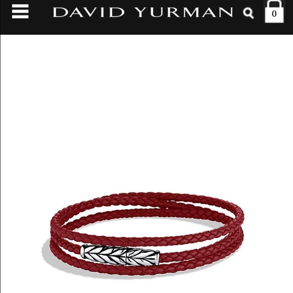 David Yurman Chevron Triple-wrap Braclet