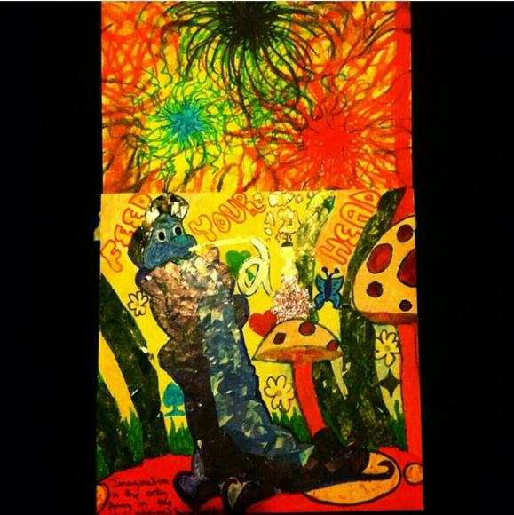Drawing painting. Alice in wonderland theme