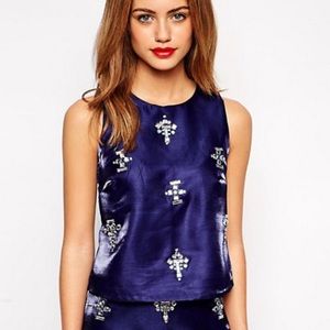 ASOS True Decadence Petite Embellished Sleeveless