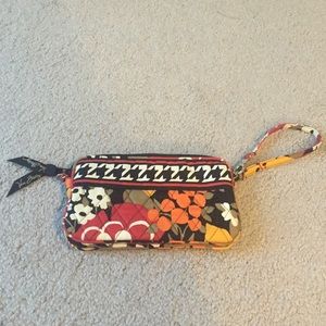 Vera Bradley wristlet in Bittersweet pattern