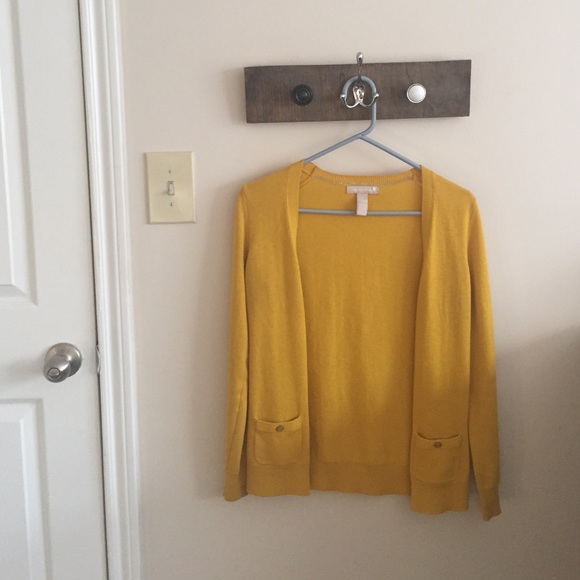 Mustard Yellow Banana Republic Cardigan