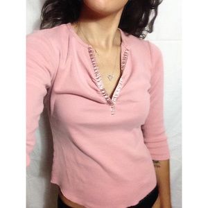 NY & Company pink 3/4 top