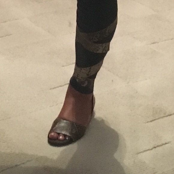 Free people animal print wrap sandal - Picture 2 of 3