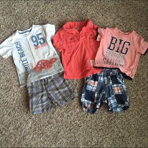 Lot of 2 Outfits - Boys 2T Shorts and T-Shirts