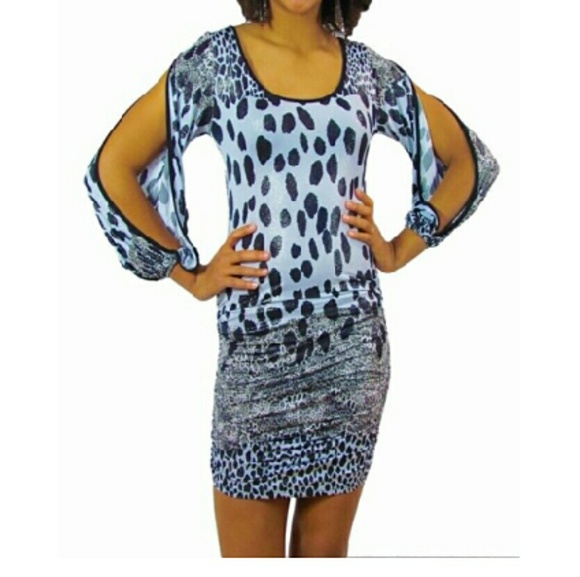 Black and gray animal print