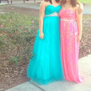 Blue prom dress