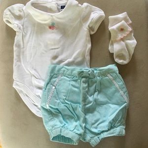 Janie and Jack 3 piece outfit size 0-3 months