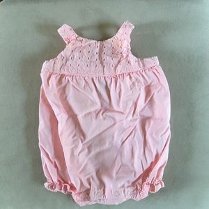 Janie and jack pink romper size 0-3 months