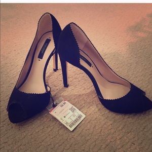 Zara black heels