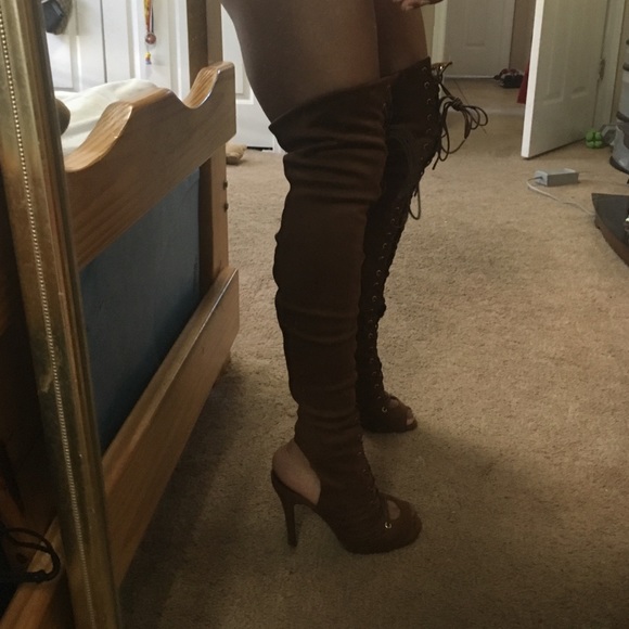 Laced up boots/suede - Picture 2 of 4