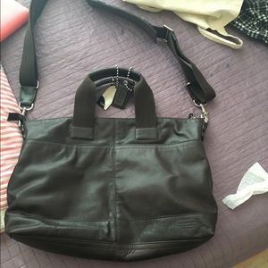 Perfect brown leather laptop/ messenger bag