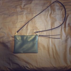 Small olive green shoulder bag
